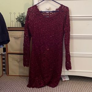 long sleeve bodycon dress (L)